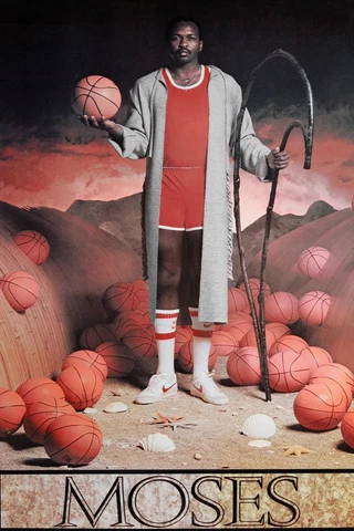 ATLANTA HAWKS MOSES MALONE "MOSES" 20X30 POSTER PRINT Cover