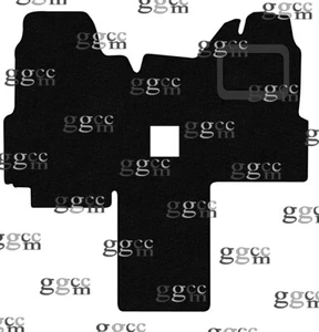 PASST FORD TRANSIT MK6 WOHNMOBIL 2000-2006 SCHWARZ TEPPICH BODENMATTE FÜR AUTOSLEEPER - Bild 1 von 3