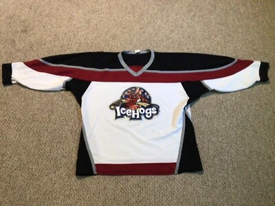 Camiseta deportiva de hockey de punto atlético Rockford IceHogs talla XXL Bubba placa con nombre Foto 1 de 4