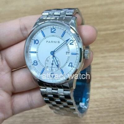 Parnis 41.5mm Luminous  White Dial Automatic Movement Stainless Steel Wristwatch - Image 1 of 4