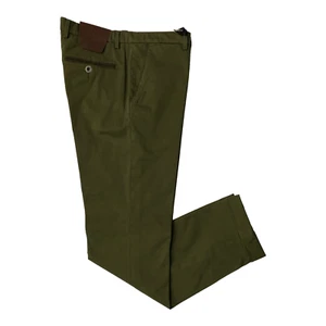 PANTALONE UOMO B700 B SETTECENTO MH712 4029 COTONE VERDE ORIGINALE AI 2023 - Picture 1 of 2