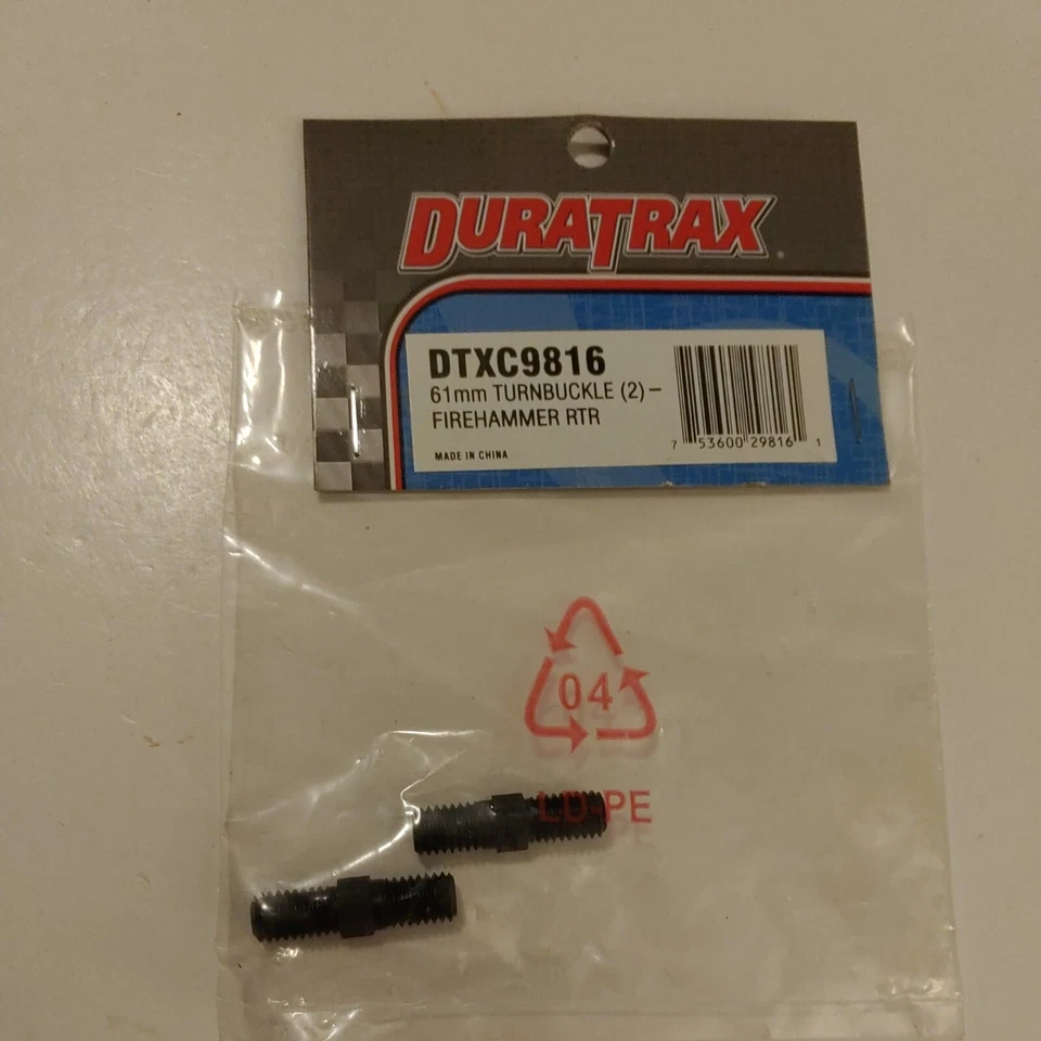 A1 Duratrax 2x Metal 61mm Turnbuckle Firehammer RTR New Sealed Hobby Car RC - Image 1 of 3