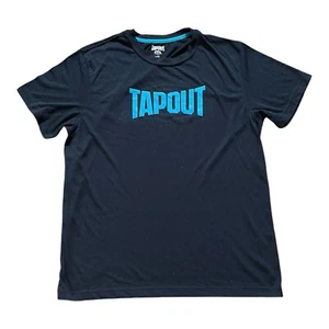 Tapout Logo T-Shirt Herren Large Navy Blau Kurzarm Grafik Tee MMA - Bild 1 von 6