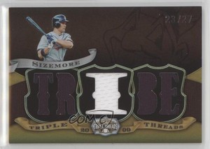 2009 Topps Triple Threads Relics Sepia /27 Grady Sizemore #TTR-89