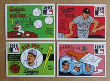 1971 FLEER LAUGHLIN WORLD SERIES SINGLE CARDS BLACK BACKS COMPLETE YOUR SET