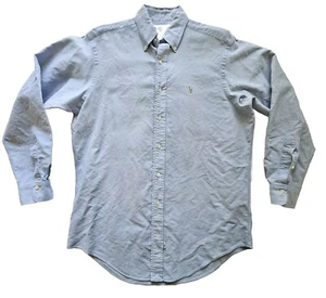 Men's Ralph Lauren Size 15.5-33 Shirt Cotton Button Down Long Sleeve Powder Blue - Picture 1 of 9