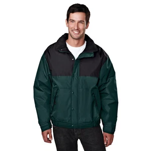 TRI MOUNTAIN 8900 SUMMIT FOREST GREEN/BLACK NYLON JACKET SIZE 2XL NWT - Picture 1 of 2