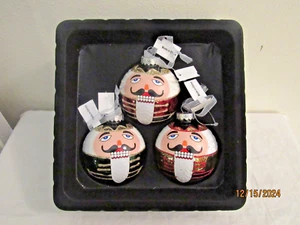 Dillard's Trimsetter Set Of 3 Nutcracker 3" Ornaments GUC - Picture 1 of 3