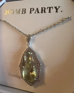 Collana Bomboniera Festa "Arabian Shimmer" RBP3397 Citrino/Rodio - Foto 1 di 6
