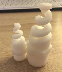 New 5pc white Plastic polypropylene nozzle spiral Cone spray nozzle 3/4" bspt - Picture 1 of 4