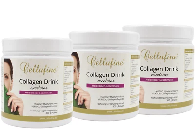 (81,06€/KG) Cellufine EXCELSIOR VERISOL® Collagen Drink mit Hyaluronsäure 3x300g - Bild 1 von 3