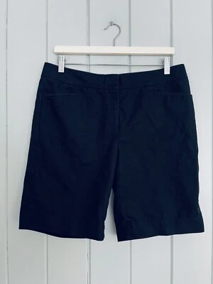 Bermudas Lafayette 148 New York 10 negras algodón chino tiro medio Foto 1 de 4