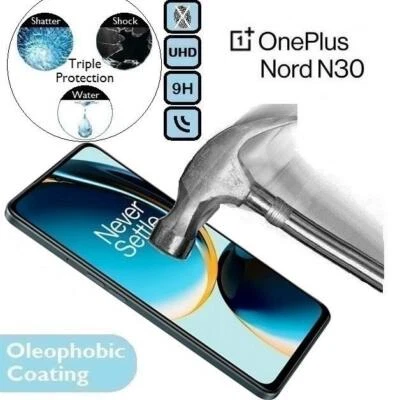 100%Genuine Tempered Glass 9H Screen Protector (1+One Plus) For OnePlus Nord N30 - Image 1 of 2
