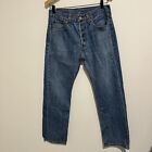 Levi’s 501 Original Straight Fit Jeans Blue Denim Size W33 L32 Button Fly
