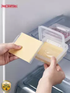1pc Transparent Cheese Storage Container - PP Refrigerator Preservation Box - Picture 1 of 7