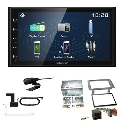Kenwood 2DIN DAB+ Autoradio für Lancia Musa 2004-2012 anthrazit - Bild 1 von 4