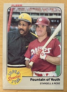 Pete Rose & Willie Stargell 1983 Fleer Baseball Super Star Special #634 NM+
