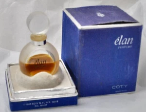 Vintage Elan by Coty .50 OZ. Parfume Perfume in Glass Bottle & Original Box - Picture 1 of 8