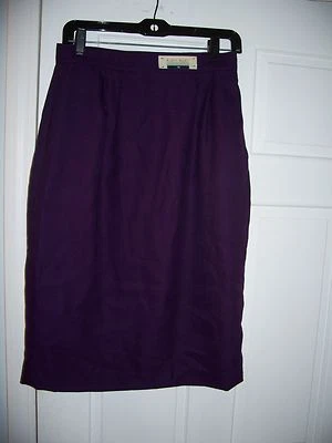 Karen Scott Mujer Talla 10 Púrpura Otoño Invierno Sofisticado Oficina De Colección Nuevo Con Etiquetas Foto 1 de 3