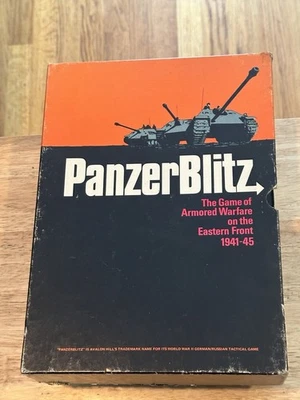 1974 Panzer Blitz Board Game Avalon Hill Bookcase WW2 Tank Battle Strategy - Image 1 of 4