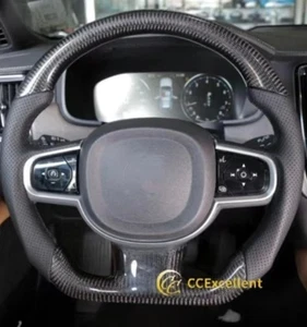 For Volvo 2018-2023 XC 60 T8 S90 XC90 S60 V60 V90 Carbon Fiber Steering Wheel - Picture 1 of 1