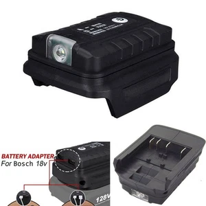 Pour Bosch Adaptateur USB Batterie 18V avec Lumière LED et Protection Intellige - Photo 1/12