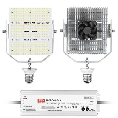 240W LED Shoebox Retrofit Kit for Parking Lot Street Area Wall Pack Light AC480V - Image 1 of 4