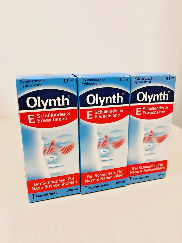 3x Olynth 0,1% für Schulkinder und Erwachsene Nasentropfen 100 ml, PZN 02340438 - Bild 1 von 1