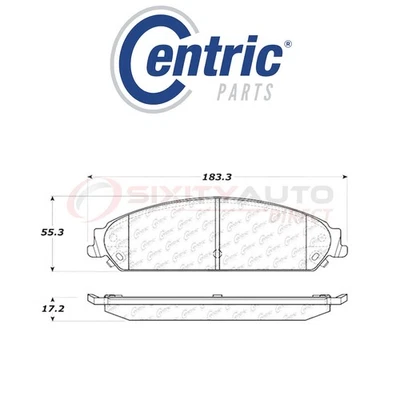 Centric C-TEK Ceramic Disc Brake Pads for 2008-2009 Dodge Caliber 2.4L L4 - me - Изображение 1 из 4