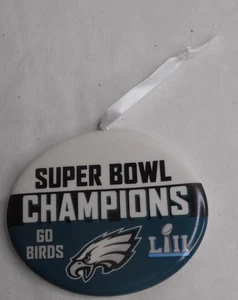2018 Hallmark Andenken Fliegenadler Fliege Super Bowl LII Champions Keramik Ornament - Bild 1 von 4