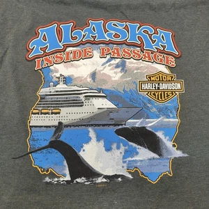 Harley Davidson T Shirt Herren XL grau Ketghikan, Alaska Inside Passage - Bild 1 von 11