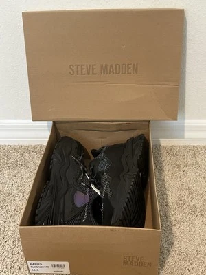 Steve Madden Baries Black/White Men’s Size 11 - Image 1 of 4