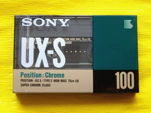 1x SONY UX-S 100 Cassette Tape 1990-1992 + OVP + SEALED + Made in France + - Picture 1 of 2