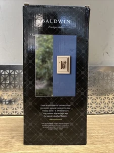 Baldwin 93800-020 Single Cylinder Deadbolt featuring SmartKey in Satin Brass - Picture 1 of 3