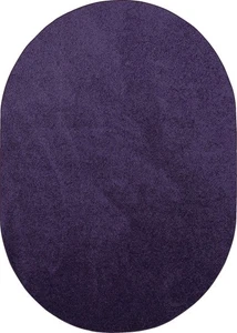 Pet Friendly Solid Color Area Rugs Purple - 3' x 5' Oval, Indoor, Stain Resis... - Picture 1 of 9