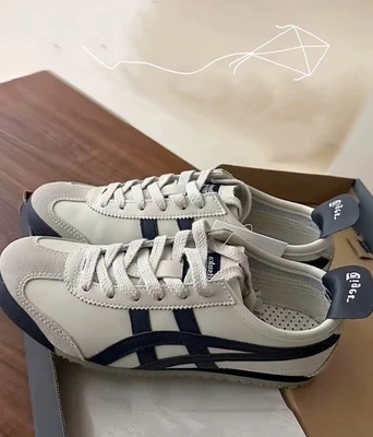 NEW WITH BOX | ORIGINAL BOX MAY CRUSH IN SHIPPING Authentic Onitsuka Tiger MEXICO 66 1183C102 200 BIRCH PEACOAT New