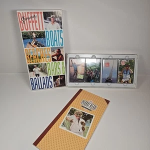 Jimmy Buffett - 4 Cassett Box Set Music & Booklet Boats Beaches Bars & Ballads - Picture 1 of 9