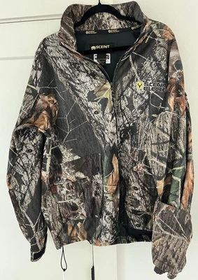 SCENT BLOCKER SLT - SCENTEK Camo Hunting Jacket - Size Large L Mossy Oak - Image 1 of 4