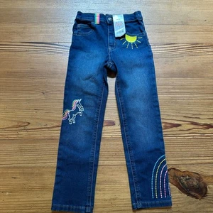 NWT Garanimals straight leg embroidered dark wash jeans SIZE 5 - Picture 1 of 4