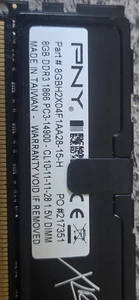 PNY 8GB DDR3 1866MHz PC3-14900 1.5V 8GBH2X04F1AA28-15-H - Picture 1 of 9