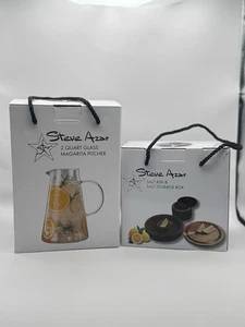 Set aus 2 Quart Margarita Krug & Salzrand mit Salz Aufbewahrungsbox Marke Steve Azar - Bild 1 von 13