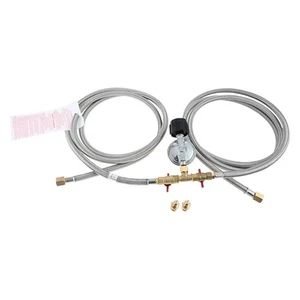 1x Regolatore Propano Regolabile 350 PSI con Raccordo 1/8 MNPT per Fornello Esterno - Foto 1 di 6