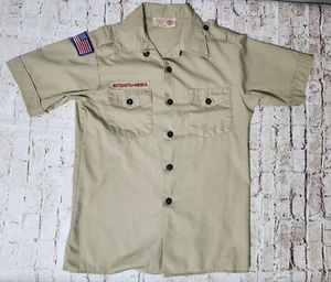 Boy Scout BSA, Official Uniform Shirt, Youth Large, Cotton/Poly Blend, See Descr - Picture 1 of 7