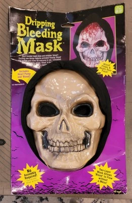 New Halloween Bleeding Skull Mask Skeleton Costume Dripping Bloody Prop 2015 - Image 1 of 4