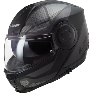 LS2 Adult's Horizon Axis Motorcycle Helmet w/ SunShield Black Titanium - XL - Picture 1 of 3