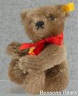 Steiff 1991 Original Replica Miniature Teddy Bear Brown Mohair 15cms Ean 030147