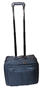 Samsonite Black Rolling Business Briefcase Carry On Laptop Travel Bag w/ wheels - Photo 1/20