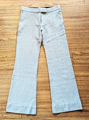 Pantalón Stella McCartney Mujer Tweed Pierna Ancha Gris Claro Hungría Talla 36 Foto 1 de 4