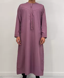 Men's Emirati/Omani Thobe - Dusty Pink - Picture 1 of 2