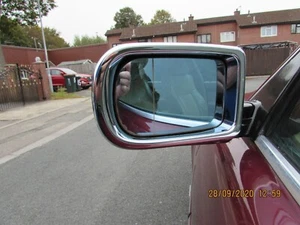 Fit For 1995-2001 BMW 7-Series E38 Door Mirror Cover Chrome Rim Trim 2pcs/set - Picture 1 of 3